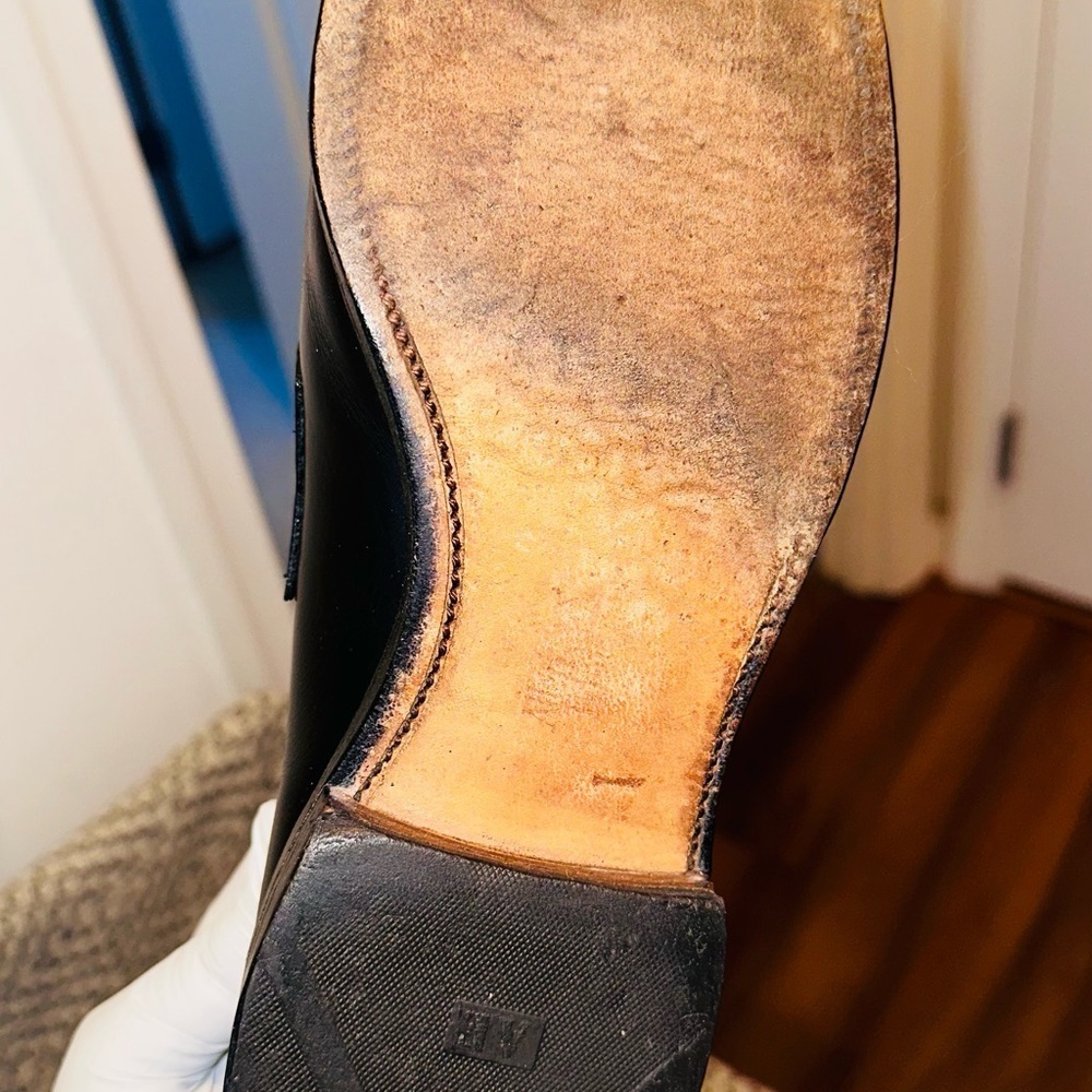 Allen Edmonds Leyland Woven Penny Loafers Split Toe Leather Shoes. - Picture 6 of 12